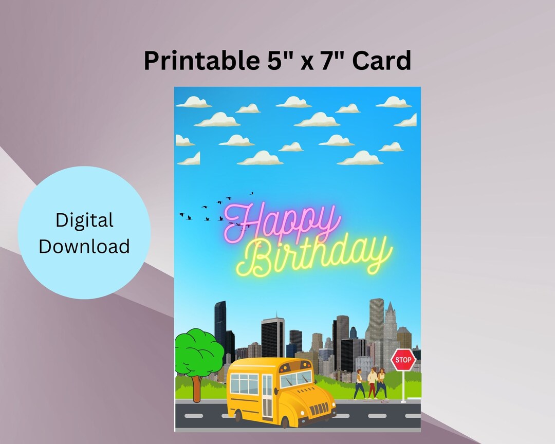 printable-5x7-bus-birthday-card-bus-card-city-card-digital-bus-card