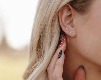 Ear Climbers • ear climber ear cuff ear crawler ear wrap earring climber ears climbing earring climber