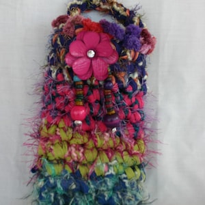Scrap Happy Wall Pocket / Door Hanger Reuse Recycle Refashion Repurpose