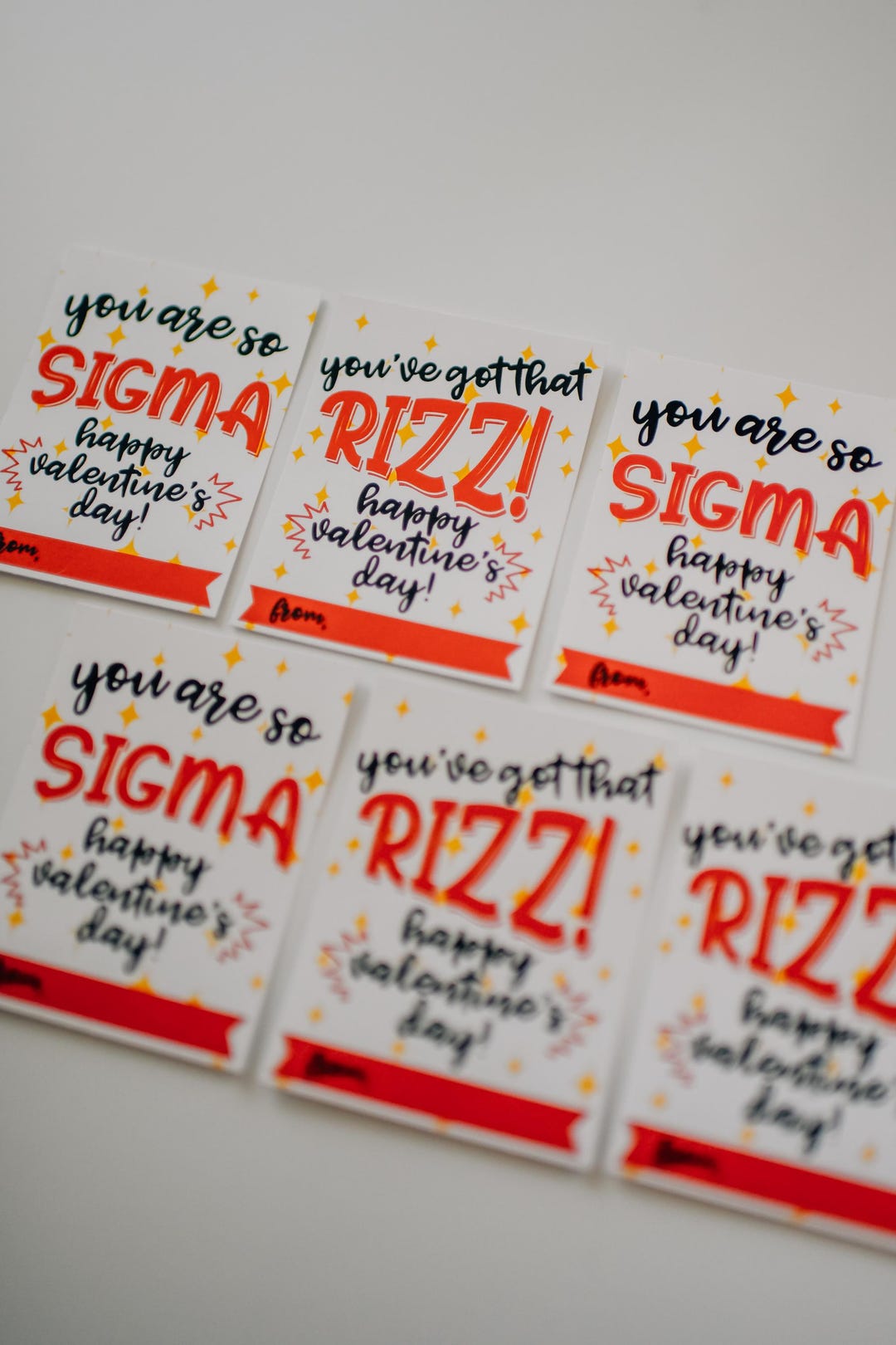 Rizz Valentine, Sigma Valentine, Valentine Printable, Boys Printable ...