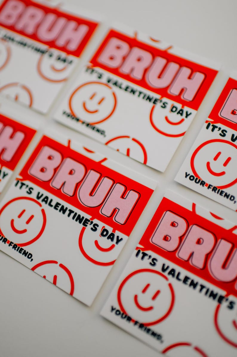 Bruh Valentine, Valentine Printable, Printable Valentine, Boys ...