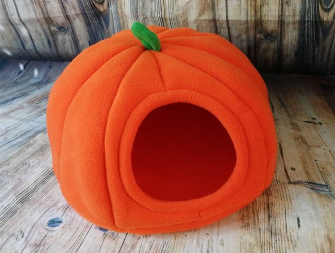 Halloween Pumpkin Guinea Pig Fleece Bed Etsy