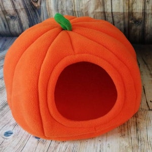 Halloween Pumpkin Guinea Pig Fleece Bed