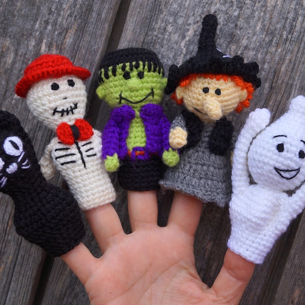 Halloween gift, Halloween puppet, Kids finger toy, Halloween plush toy, halloween decoration, unique baby gift, halloween toys