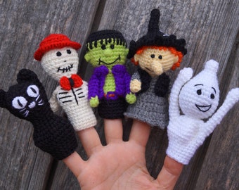 Halloween gift, Halloween puppet, Kids finger toy, Halloween plush toy, halloween decoration, unique baby gift, halloween toys