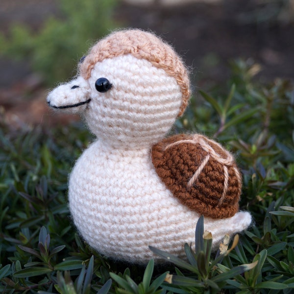 Turtleduck amigurumi toy, baby turtle duck, Stuffed turtleduck, avatar fan gift, animal baby duck