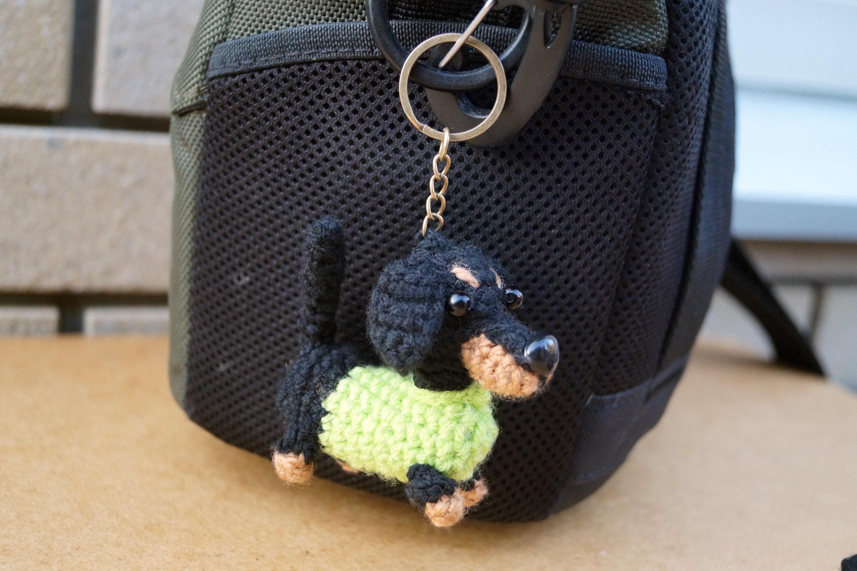 Porte-clés Teckel En Acrylique - Cadeau Pour Amoureux Des Chiens - Accessoire Déco Mignon