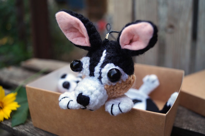 Toy fox terrier gift dog lover gift box stuffed dog terrier Etsy