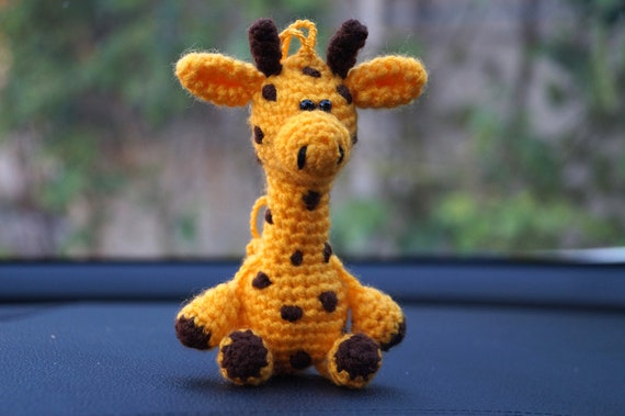 Cute Giraffe Car Dashboard Decor, Cute Car Dash Decorations Door Rear View Mirror Ornament Interior Accessories For Home Office