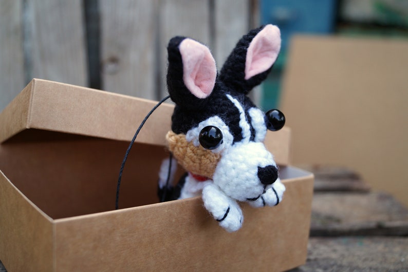 Toy Fox Terrier Gift Keychain Crochet Toy Fox Terrier Dog Etsy