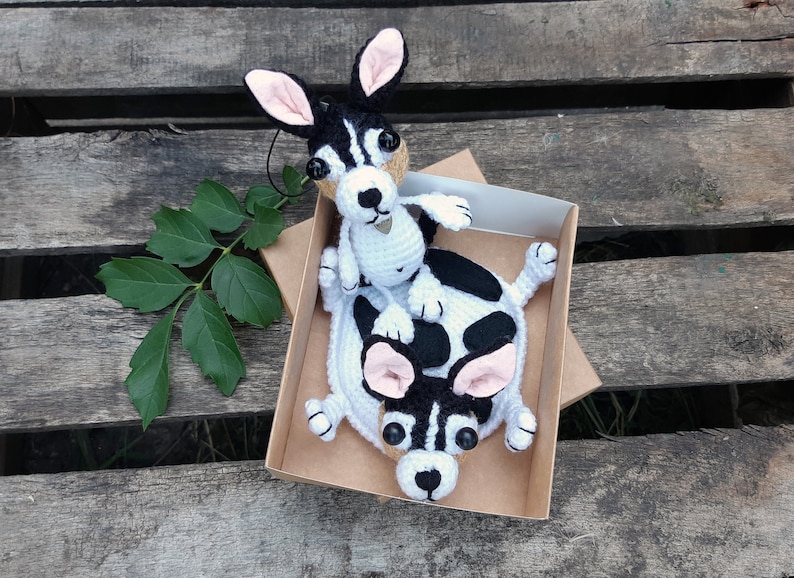 Toy fox terrier gift dog lover gift box stuffed dog terrier Etsy