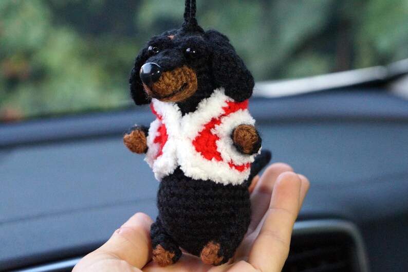 Daschund Car Decor, Daschund Car Mirror, Daschund Gifts, Easter Car