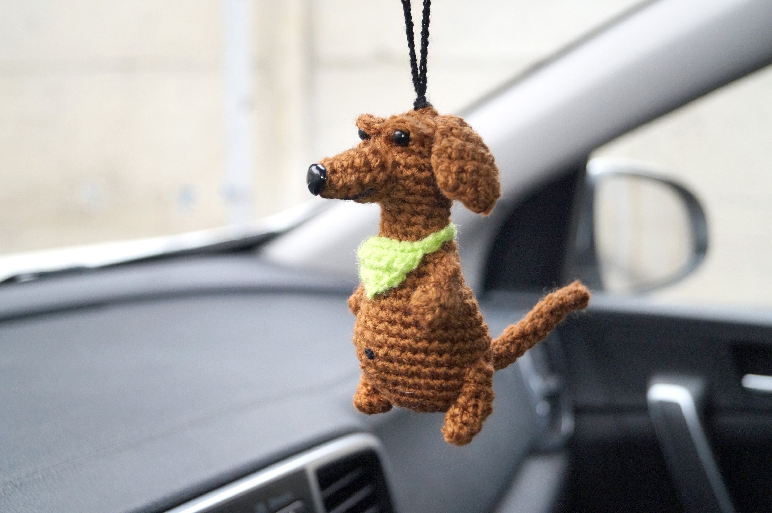 Flat Flying Pet Dog Hanging Ornament Keychain Colorful Balloon Car Interior  Accessory Car Pendant Cute Gift Home Room Decor