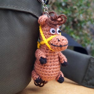 Horse Keychain, Horse Lover Gift, Equestrian Gift, Animal Keychain, Cute Horse Charm, Small Horse Plush, Horse Owner