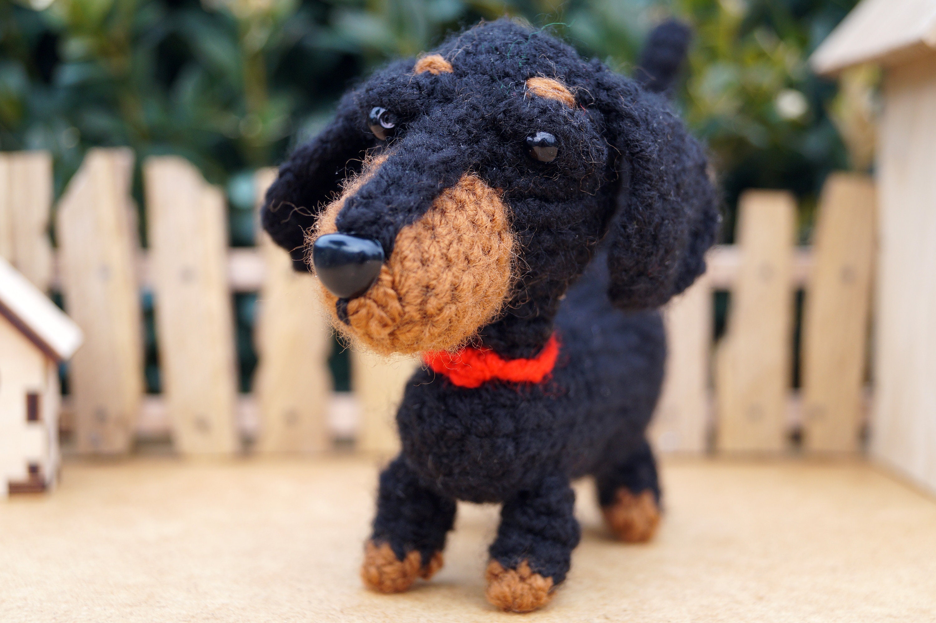 Dachshund dog toy Black and tan dachshund Dachshund lovers Etsy