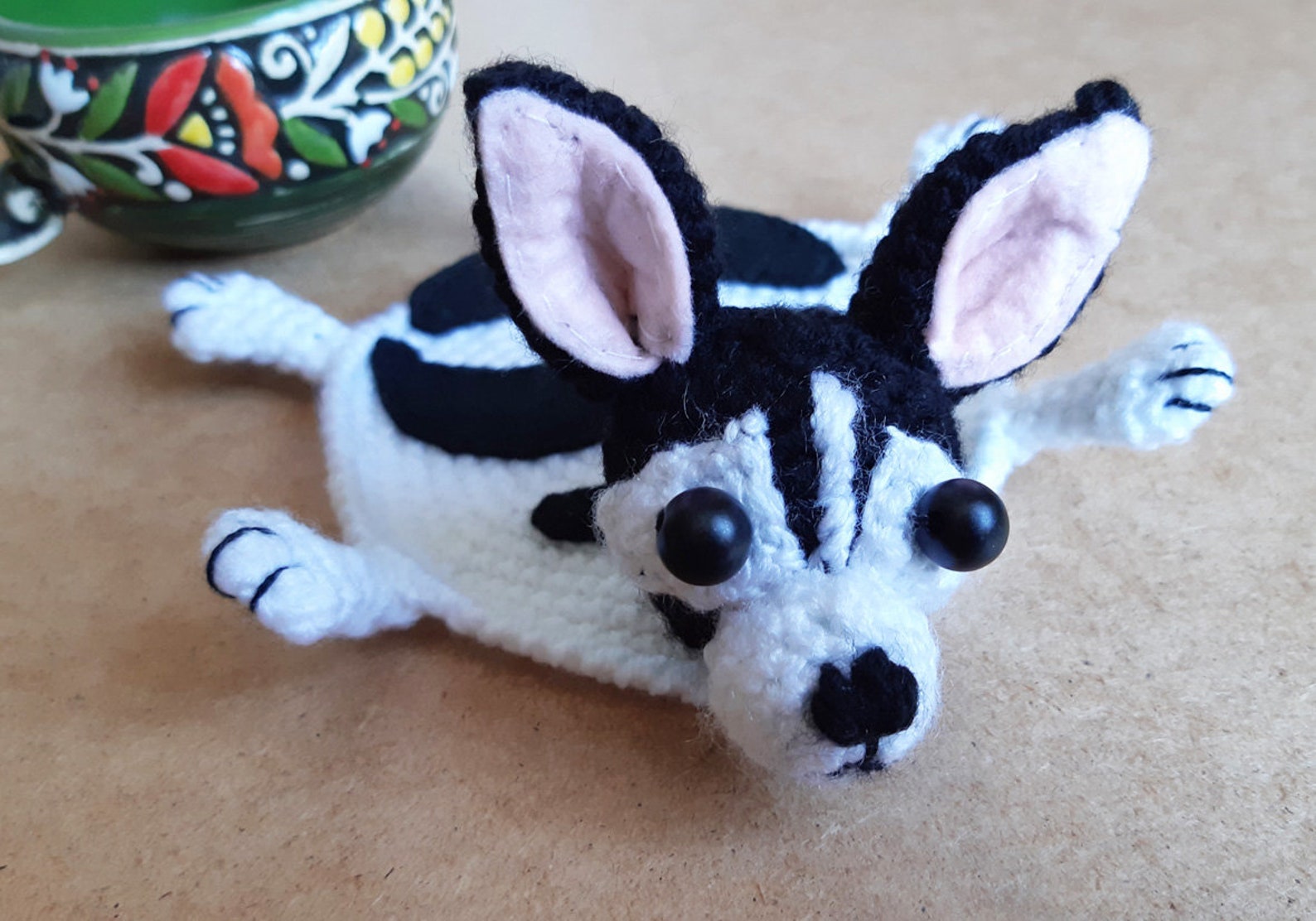 Crochet toy fox terrier dog lover gift Drink coasters cup cozy Etsy