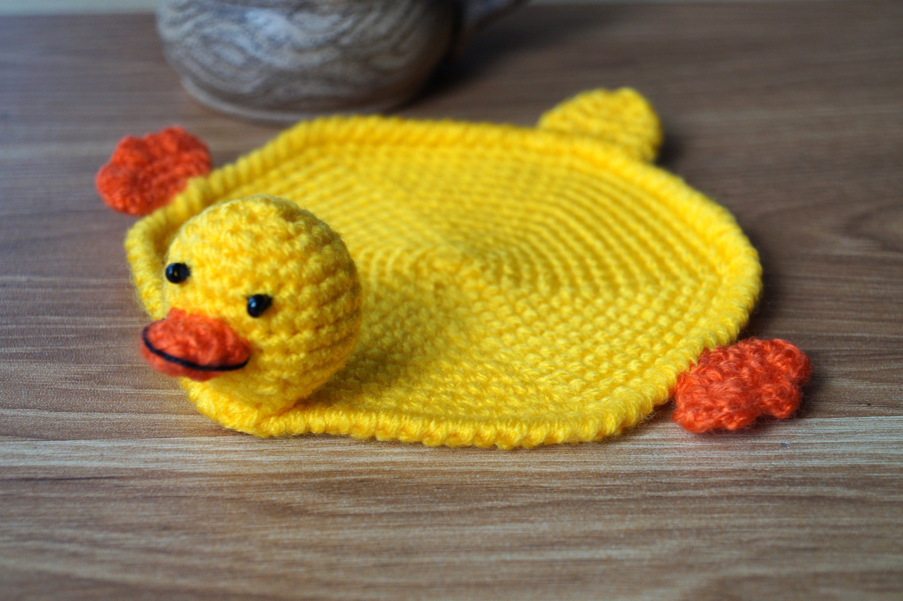 Duck coaster cute duck decor yellow duck kitchen decor Etsy