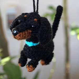 Daschund car mirror, daschund car decor, daschund gifts, Christmas car decor, dog car accessories, daschund ornament, first car gift