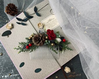 christmas wedding hair accessories