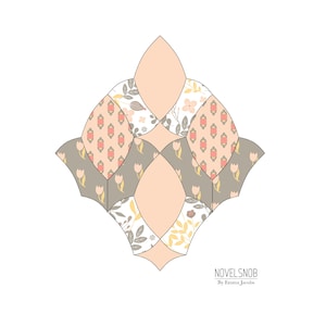 Tulip Frenzy EPP Template, English Paper Piecing Template