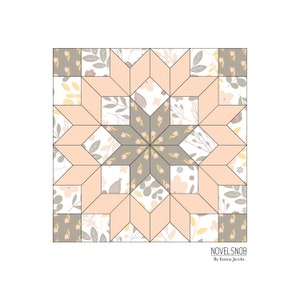 The lightkeeper EPP Template, English Paper Piecing Template, paper friendly print