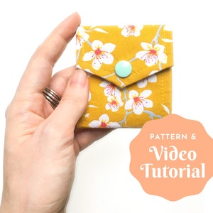 Video tutorial + Pattern for small Needle Book with snap button
