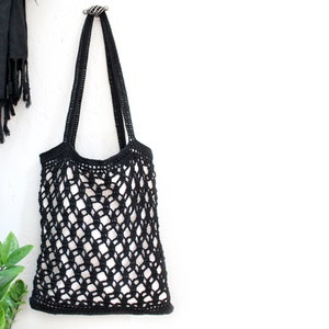 Crochet mesh bag, market bag