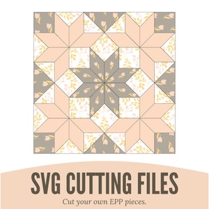 SVG Leading Light EPP Cut Dateien, englische Paper Piecing Vorlage