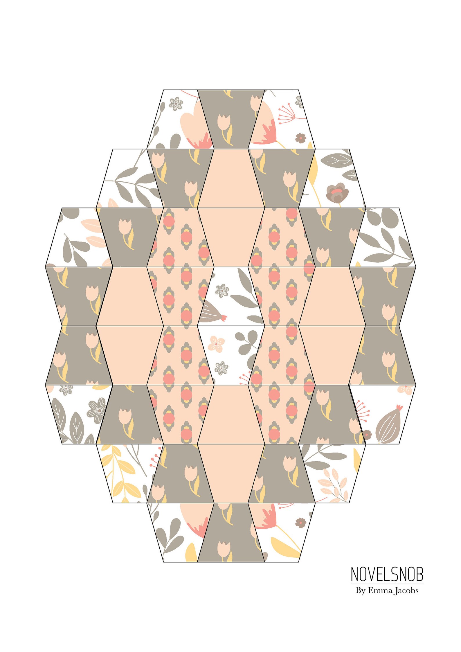 Tumbler Quilt Tumbler Template Epp English Paper Piecing Etsy