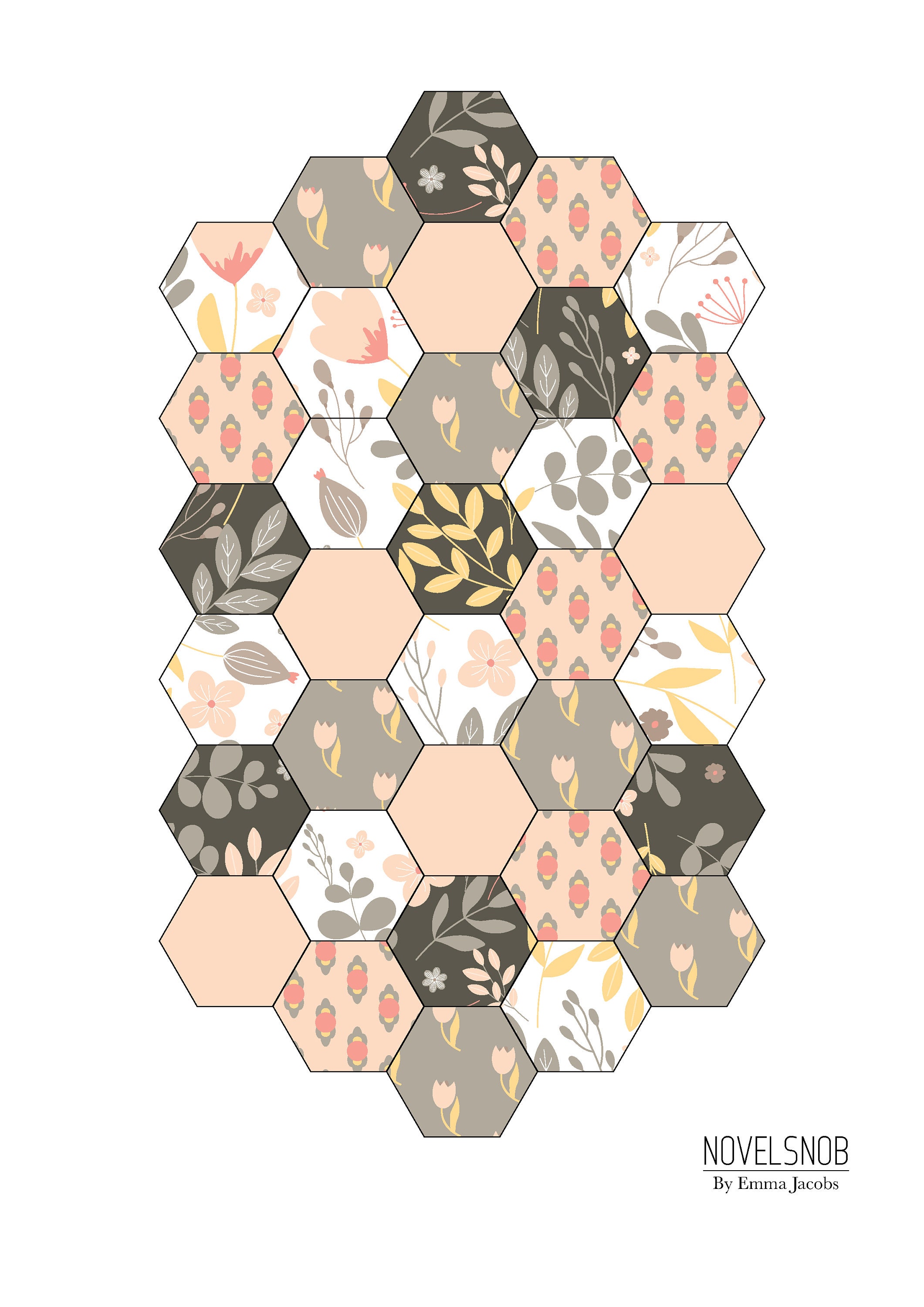 Hexagon Template Epp English Paper Piecing Pdf Digital - Etsy
