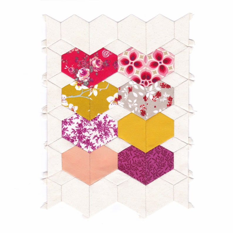 Broken Hearts EPP Quilt Jewel and Diamond Template Epp Etsy Australia