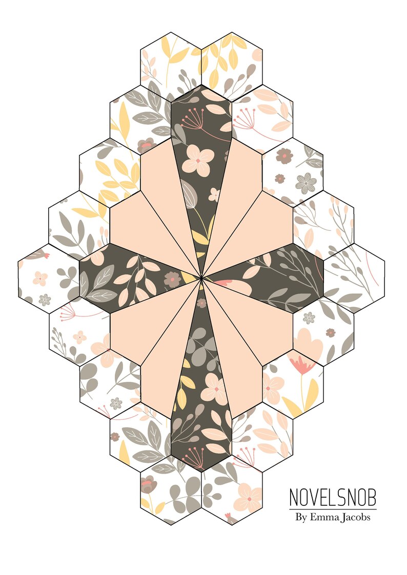 Dodecagon Printable Templates 1 Inch Hexagon PDF Templates - Etsy