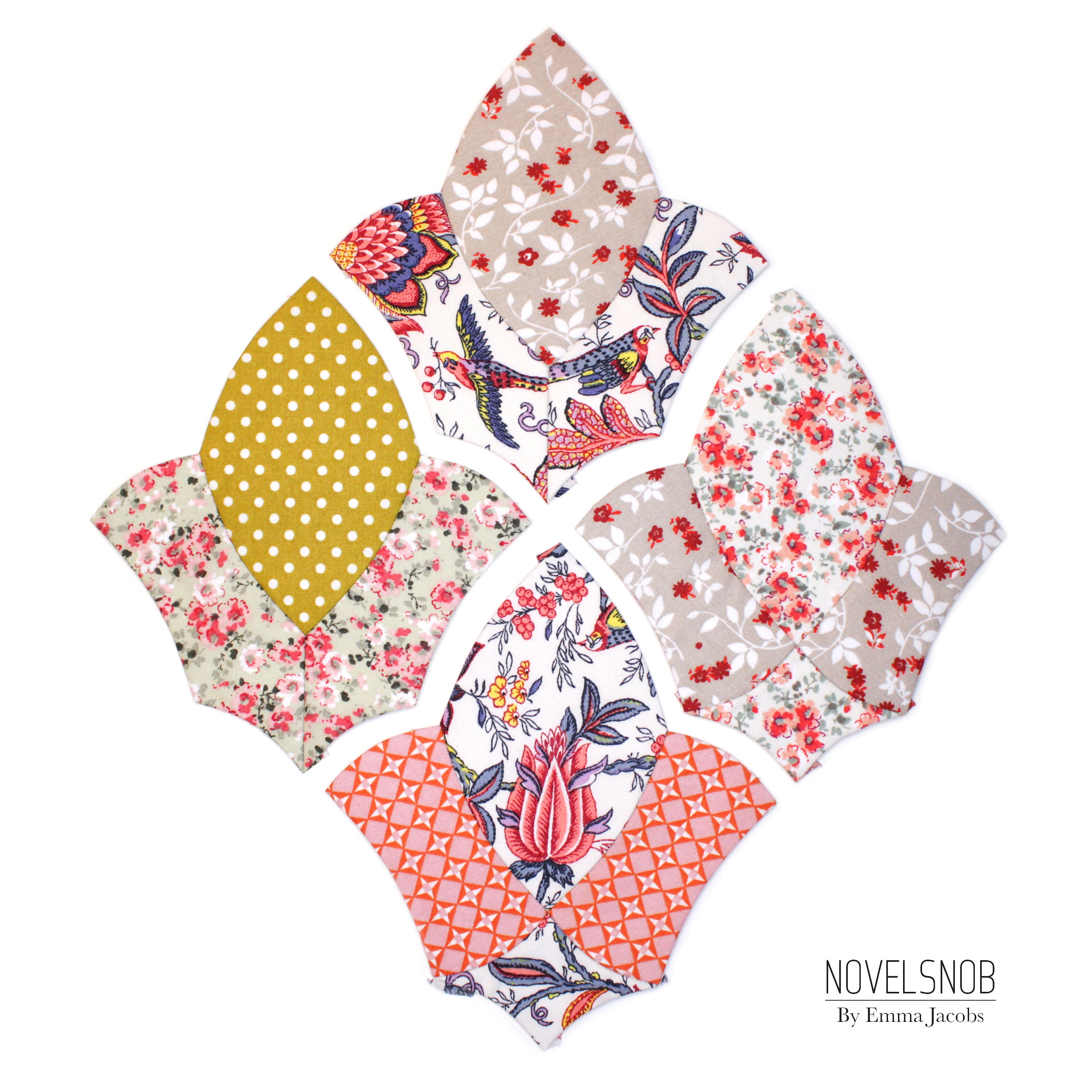 Tulip Frenzy Epp Template English Paper Piecing Template Etsy