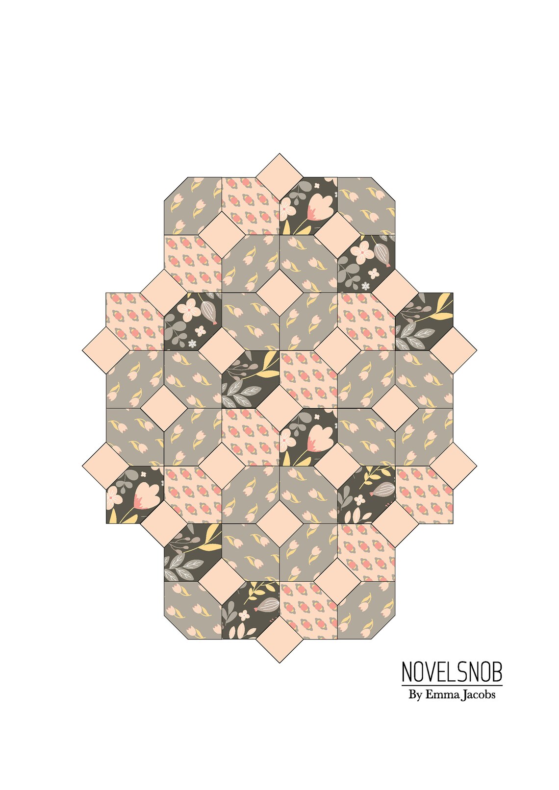 Elongated Hexagon EPP Template Crosses English Paper Piecing | Etsy