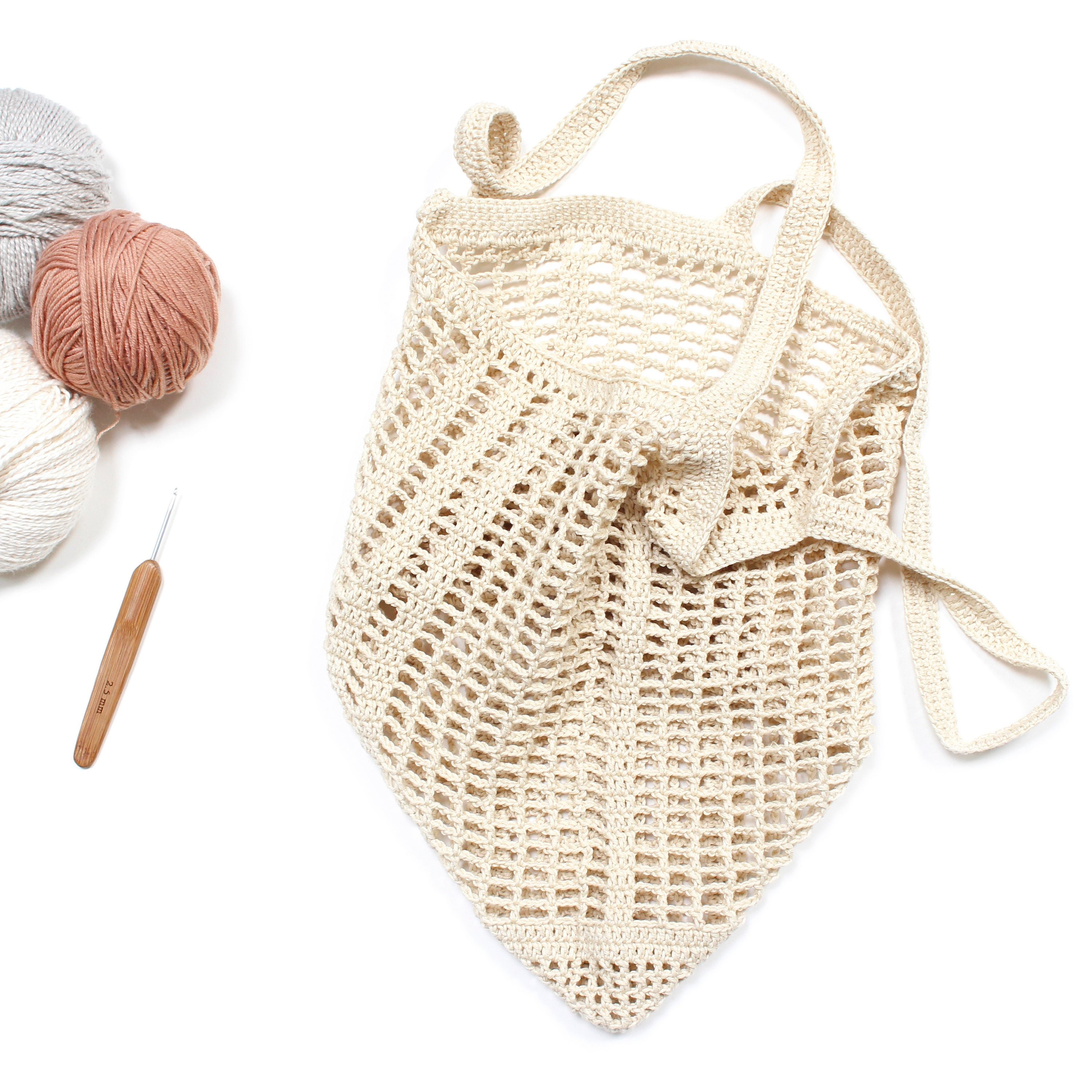 Easy Crochet Net Bag Pattern Etsy