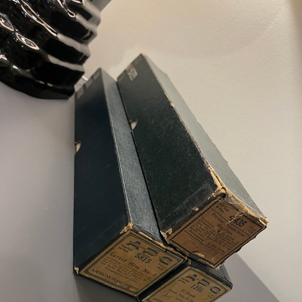 Vintage piano rolls