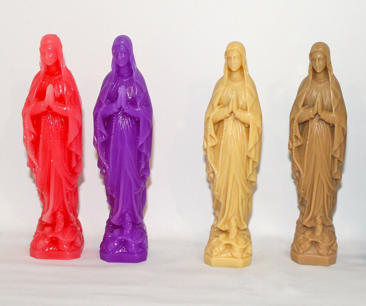 Statue Vierge Marie en Cire - Petit Modèle Statue Religieuse Cadeau Parfait Décoration d'intérieur