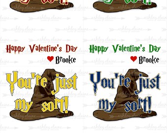 Magical Sorting Hat Valentine Cards DIY