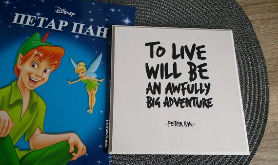 Peter Pan Nurserynursery Decorpeter Pan Signpeter Pan Etsy