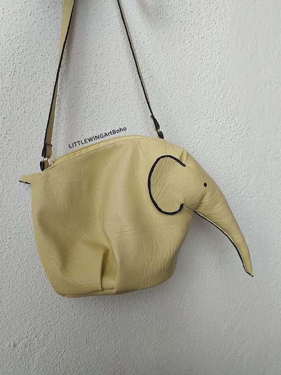 Elephant Leather Handbags, Elephant Purse Crossbody