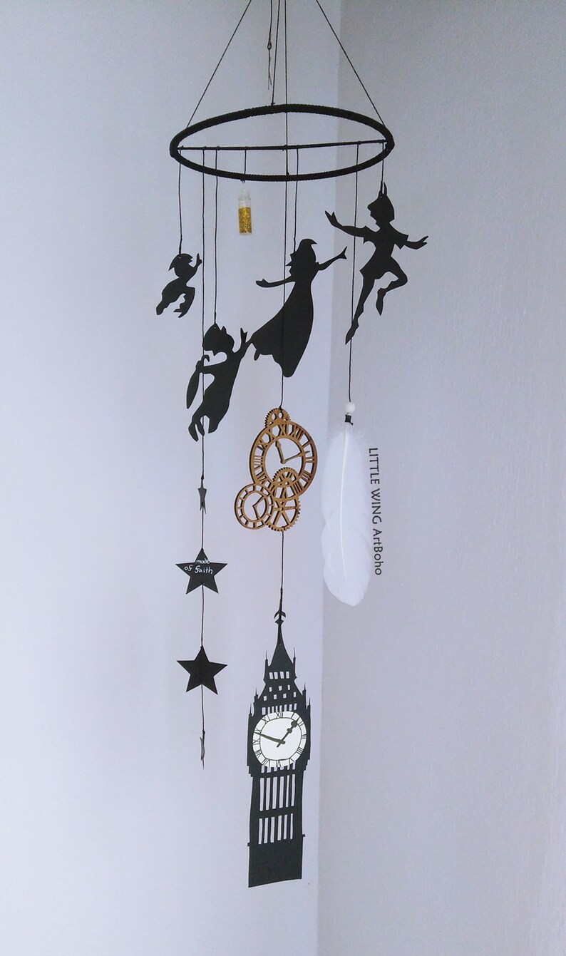Peter Pan Nursery Peter Pan Mobile Peter Pan Nursery Decor Etsy