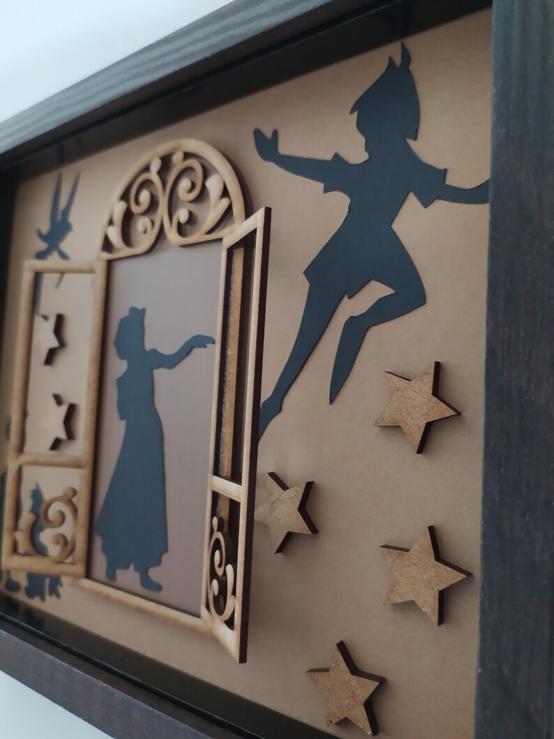 Peter Pan Wood Nursery Peter Pan Wall Decor Nursery Decor Etsy