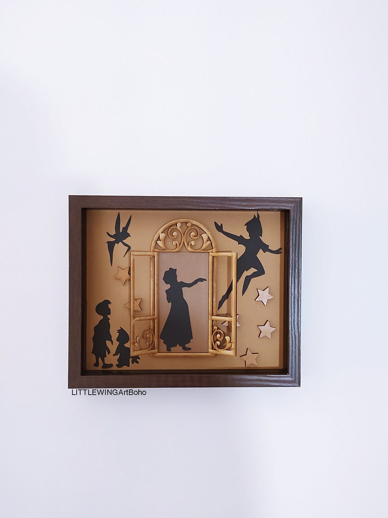 Peter Pan Wood Nursery Peter Pan Wall Decor Nursery Decor Etsy