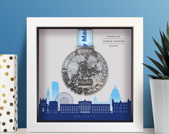Belfast Marathon Personalised Medal Frame