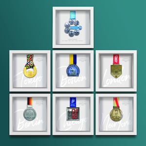 Marathon Majors complete set of personalised medal frames [SAVE on the individual price]