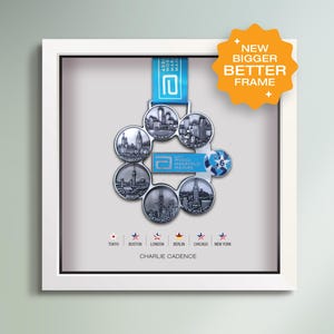 World Marathon Majors Six Star Medal Frame