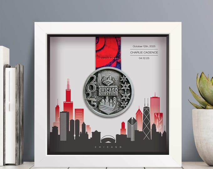 Chicago Marathon Personalised Medal Frame 25