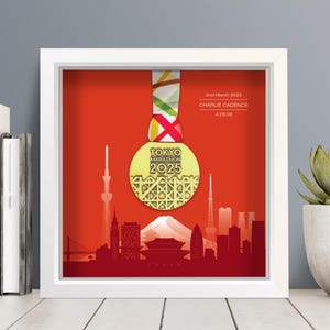 Tokyo Marathon Personalised Medal Frame