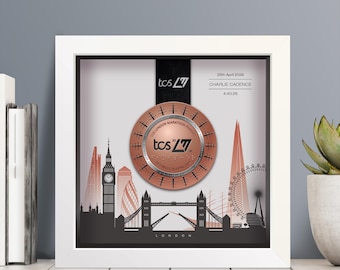 Marco personalizado para medallas del Maratón de Londres 2026