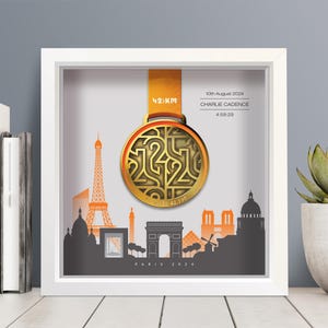 Paris Marathon Pour Tous Personalisierter Medaillenrahmen